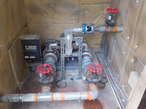 加圧給水ユニット　配管改修工事