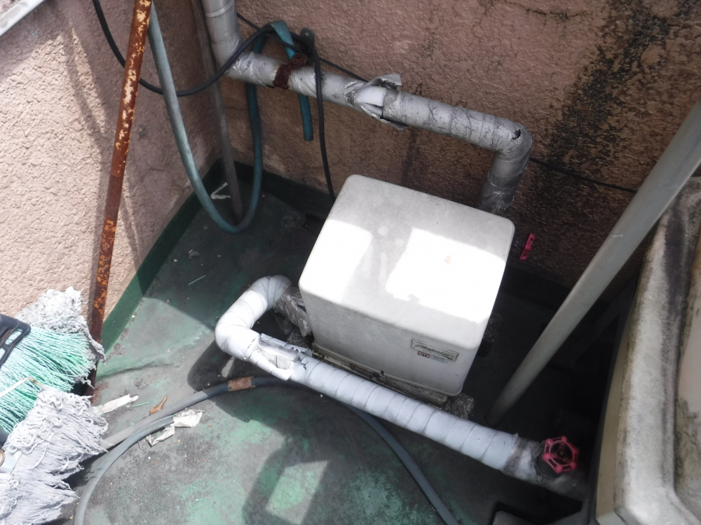 家庭用加圧給水ユニット交換