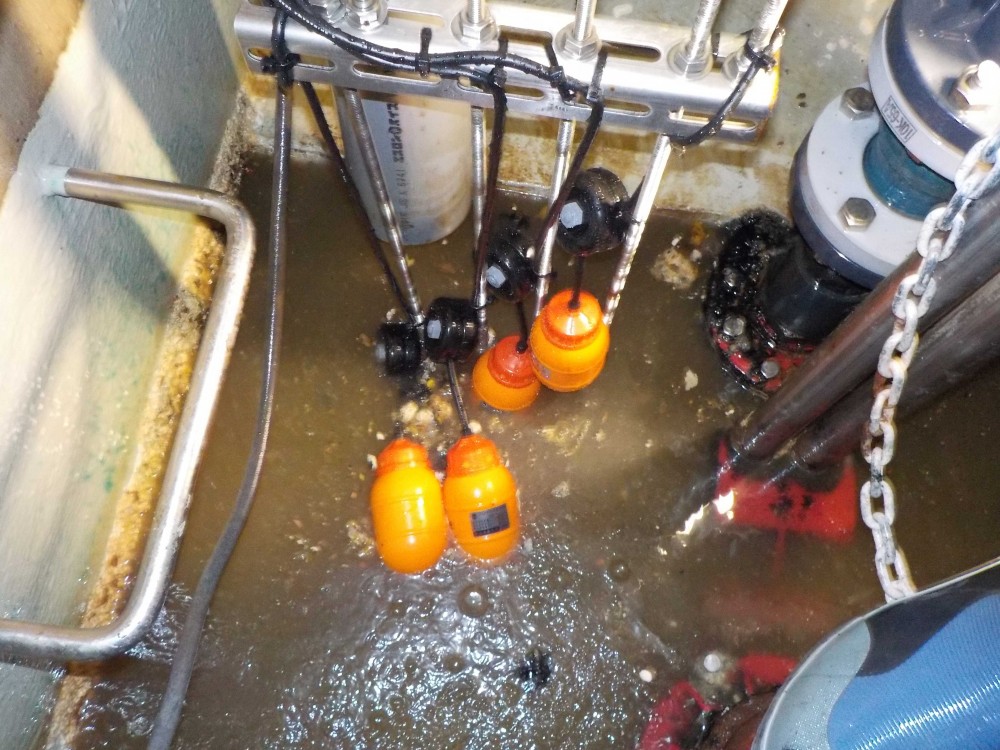 排水ポンプ制御装置改修
