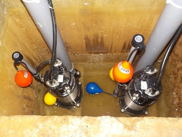 排水ポンプ及びフロートスイッチ交換工事