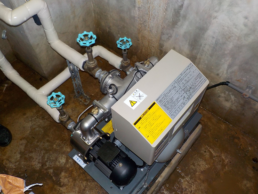 加圧給水ポンプ交換工事