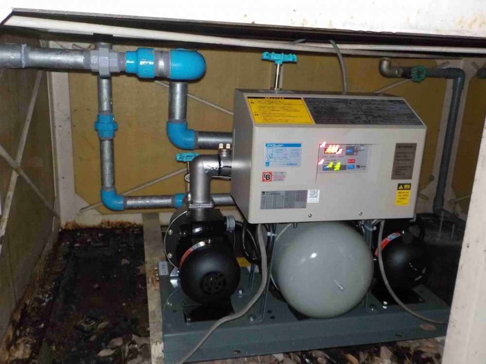 加圧給水ユニット交換工事及び給水設備改修工事